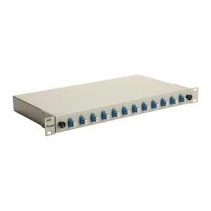 Equip LWL-Spleißkasten 12-Port LC-Duplex OS2 1U komplett gr