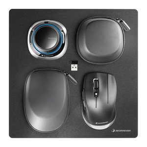 3Dconnexion SpaceMouse Wireless Kit 2 Maus kabellos schwarz, silber