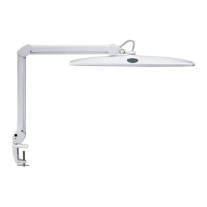 MAUL MAULwork LED Schreibtischlampe weiß 20 W mit Tischklemme