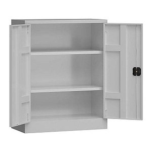 ClassiX Stahlschrank X-530310 lichtgrau 2 Fachböden 80,0 x 38,0 x 100,0 cm, aufgebaut, 1 St.