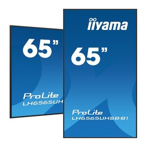 IIYAMA 164.0cm(65") LH6565UHSB-B1 16:9 2xHDMI+DP+2xUSB IPS retail (Speditionsversand)