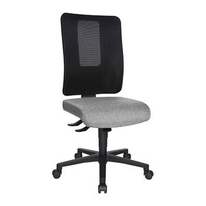Topstar Bürostuhl Open X (N), OX1000 G230 Stoff grau, Gestell schwarz