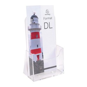 Exacompta Tischprospekthalter Office Exacryl transparent DIN lang 11,5 x 6,5 x 18,2 cm, 1 St.