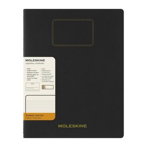 MOLESKINE Notizbuch Student Cahier XXL ca. DIN A4 quer liniert, schwarz Hardcover 120 Seiten, 1 St.