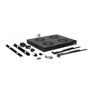 Equip 19" Lüfter für Serverschränke/4xLüfter 1U RAL9005