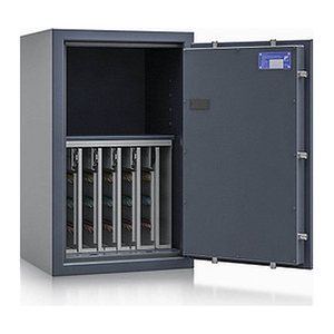 ISS safe4key Schlüsseltresor grau mit 280 Haken, Elektronikschloss, 50,0 x 42,0 x 80,0 cm, 1 St.