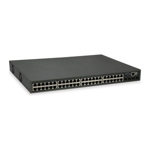 LevelOne PoE+Switch 48xGE PoE/4x10GSFP 400W 19" Managed L3
