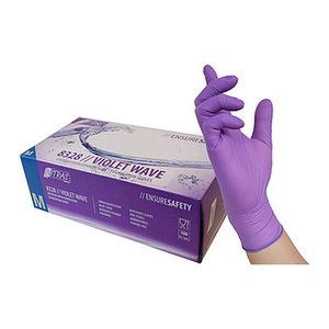 NITRAS MEDICAL unisex Einmalhandschuhe VIOLET WAVE lila Größe M, 100 St.