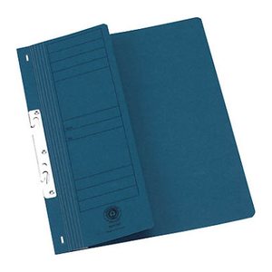 Einhakhefter Karton blau DIN A4, halber Deckel, 20 St.