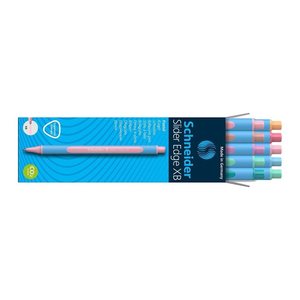 Schneider Kugelschreiber Slider Edge XB hellblau/dunkelblau, Schreibfarbe: farbsortiert, 10 St.