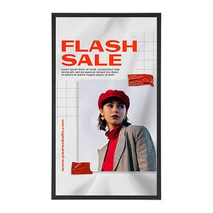 update displays  Klapprahmen HardLine Fenster schwarz 62,9 x 87,6 cm, 1 St.