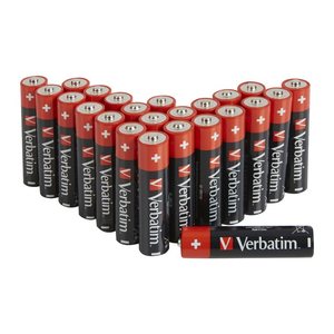 Verbatim Batterien AA Alkaline LR6 24er Pack Box