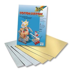 folia Fotokarton farbsortiert 300 g/qm 10 Blatt