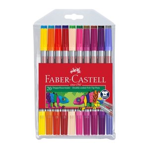FABER-CASTELL Filzstifte farbsortiert, 20 St.