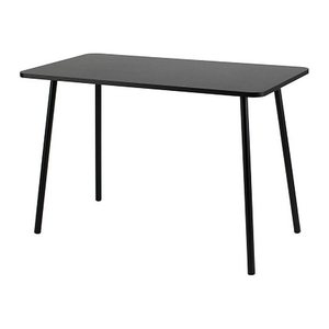 PAPERFLOW easyHome HOPM Schreibtisch schwarz rechteckig, 4-Fuß-Gestell schwarz 114,0 x 60,0 cm