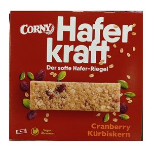 CORNY Haferkraft Cranberry-Kürbiskern Müsliriegel 4 Riegel, 4 St.