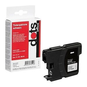 dots  schwarz Druckerpatrone kompatibel zu brother LC-1100BK