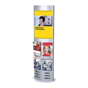 Kerkmann Infosäule ohne Fächer silber DIN A4 60,0 x 32,0 x 165,0 cm, 1 St.