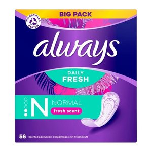 always Slipeinlagen Daily Fresh Normal, 56 St.