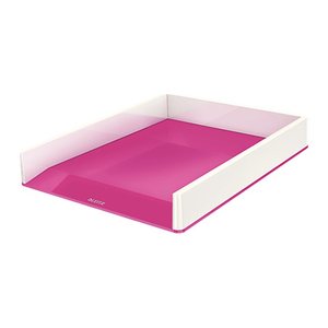 LEITZ Briefablage WOW Duo Colour perlweiß/pink DIN A4, 1 St.