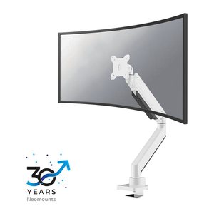 Neomounts Monitor-Halterung weiß für 1 Monitor, Tischklemme