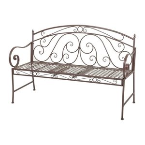 Garden Pleasure Gartenbank SAKET 950471 rostbraun Metall 146,0 cm