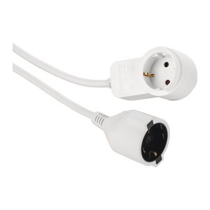 hama Powerplug Verlängerungskabel weiß