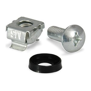 Equip M6 Käfigmuttern- & Schraubensatz 4Stk silber