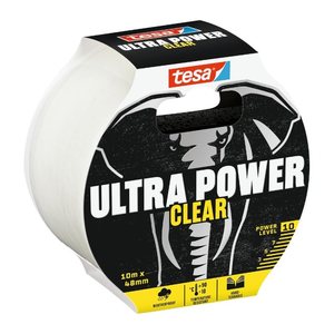 tesa tesa® ULTRA POWER Clear Gewebeband transparent 48,0 mm x 10,0 m 1 Rolle