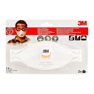 3M Atemschutzmasken Aura™ 9332+ FFP2 NR D DIN EN 149:2001, A1:2009, 2 St.