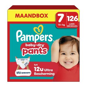Pampers® Windeln Monatsbox baby-dry™ pants Gr. 7 (17+ kg) für Kids und Teens, 126 St.