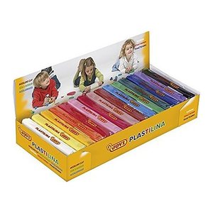 JOVI Knete PLASTILINA farbsortiert, 15 Farben je 150,0 g