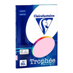 Clairefontaine Kopierpapier Trophée rosa DIN A4 80 g/qm 100 Blatt