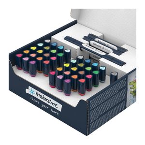 Schneider Paint-It 040 52 Teile Brush-Pens farbsortiert, 1 Set