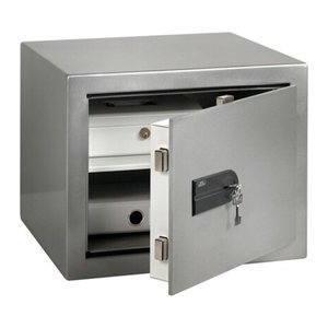 BURG WÄCHTER Tresor MT 640 K Sicherheitsstufe 0 nach EN 1143-1 silber 43,0 x 39,0 x 34,0 cm
