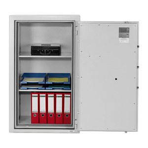 ISS Sicherheitsschrank Karlsruhe IV Sicherheitsstufe 1 nach EN 1143-1 mit Feuerschutz lichtgrau 70,5 x 52,7 x 117,5 cm