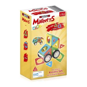 Millennium Magnets Cars, 8 Dreiecke, 12 Quadrate, 2 Räders.
