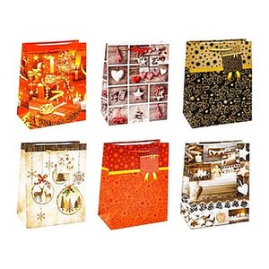 TSI Geschenktüten Weihnachten Serie 9 Motiv sortiert 18,0 x 23,0 cm, 12 St.