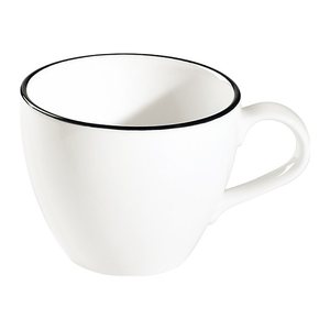 ID Fine Teetassen Modest Black Alzar weiß 0,2 l, 12 St.