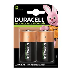 DURACELL Akkus PreCharged Ni-MH Mono D 3.000 mAh, 2 St.