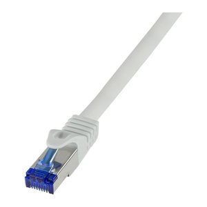 Logilink Patchkabel Ultraflex, Cat.6A, S/FTP, grau, 0,25 m