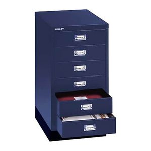 BISLEY MultiDrawer™ L29A36S Schubladenschrank oxfordblau 6 Schubladen 34,9 x 43,2 x 67,0 cm, 1 St.