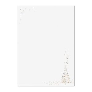 SIGEL Weihnachtsbriefpapier Golden Tree Motiv DIN A4 90 g/qm 100 Blatt