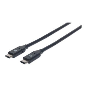 MANHATTAN USB Kabel 3.1 C -> C St/St 1.00m 3 A schwarz
