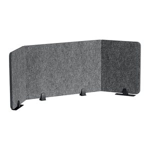 DURABLE Tischtrennwand EFFECT 313558, anthrazit 160,0 x 50,0 cm, 1 St.