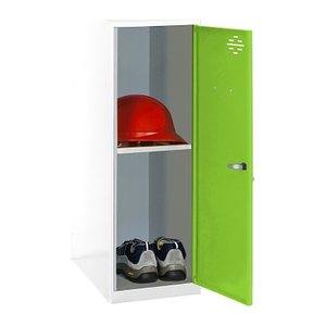 Simonrack Spind SIMONLOCKER DISM weiß, grün 8425437116858, 1 Schließfach 30,0 x 50,0 x 91,5 cm
