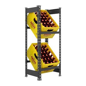 Simonrack Getränkekistenregal SIMONBOTTLE 2 8425437129599 anthrazit 40,0 x 30,0 x 100,0 cm