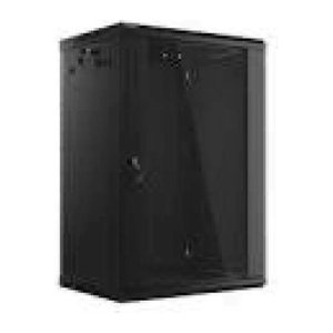 LANBERG 19" 18U 600x600 Wandgehäuse Glastür V2 (FlatPack) sw