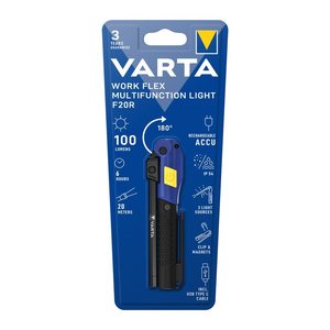 VARTA Work Flex® F20R LED Taschenlampe schwarz 12,0 cm, 100 Lumen, 1 St.