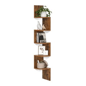 VASAGLE Eckregal braun 20,0 x 20,0 x 126,0 cm, 1 St.